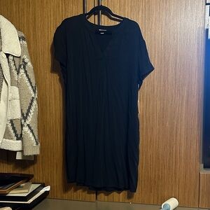 a.n.a Black Midi Dress